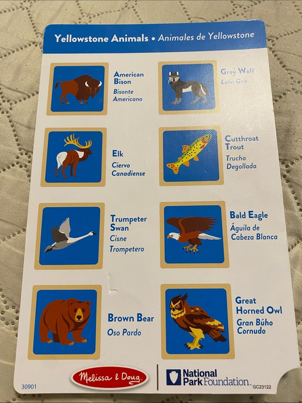 Melissa & Doug  Alphabet & Animal Block Puzzle - Multicolor Kids Learning Toy - Picture 9 of 10